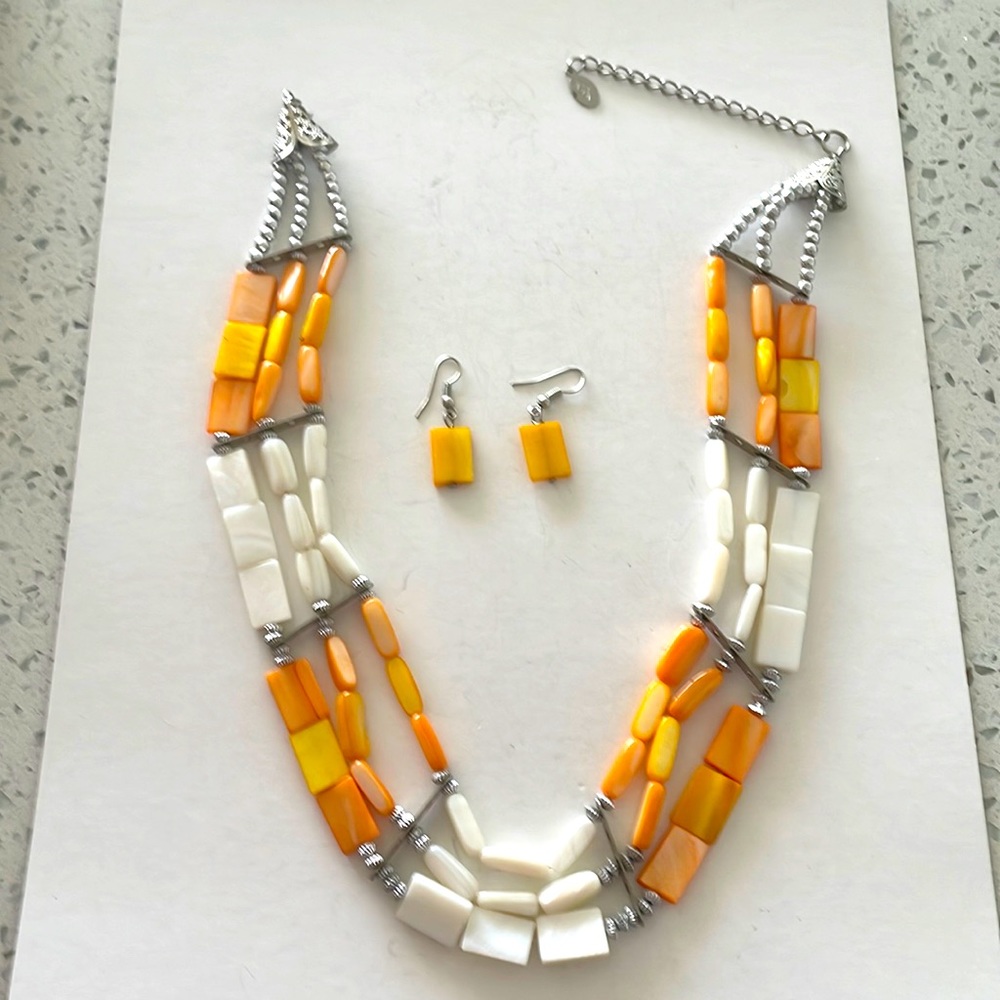 Beautiful necklace and  earrings